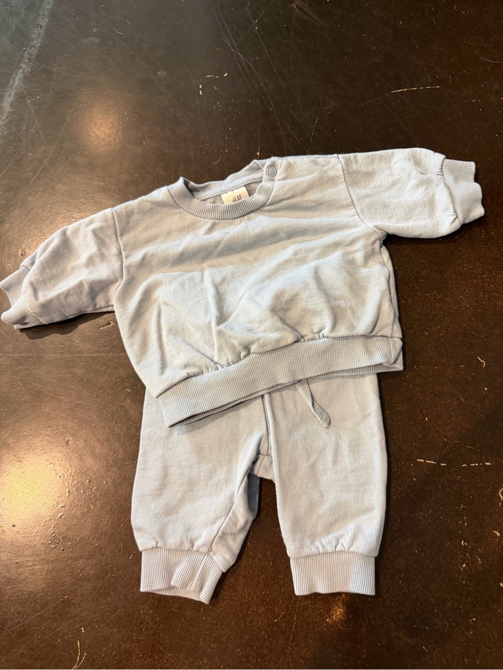 H&M Light Blue Sweatshirt & Jogger Set